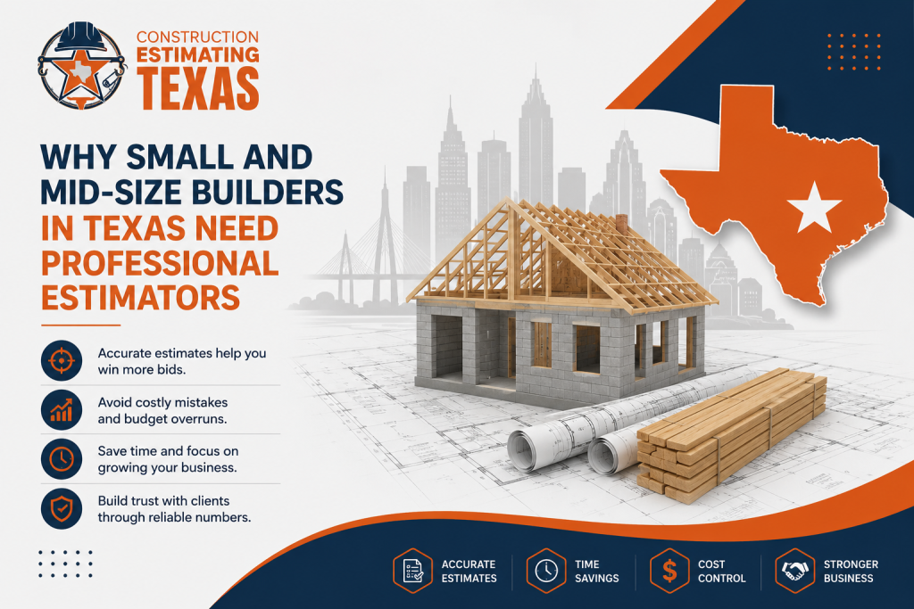 Why Small and Mid-Size Builders in Texas Need Professional Estimators