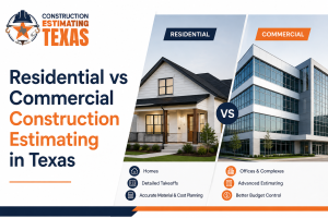 Residential vs Commercial Construction Estimating in Texas